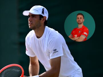 El tenista Nuno Borges en la presente edición de Wimbledon