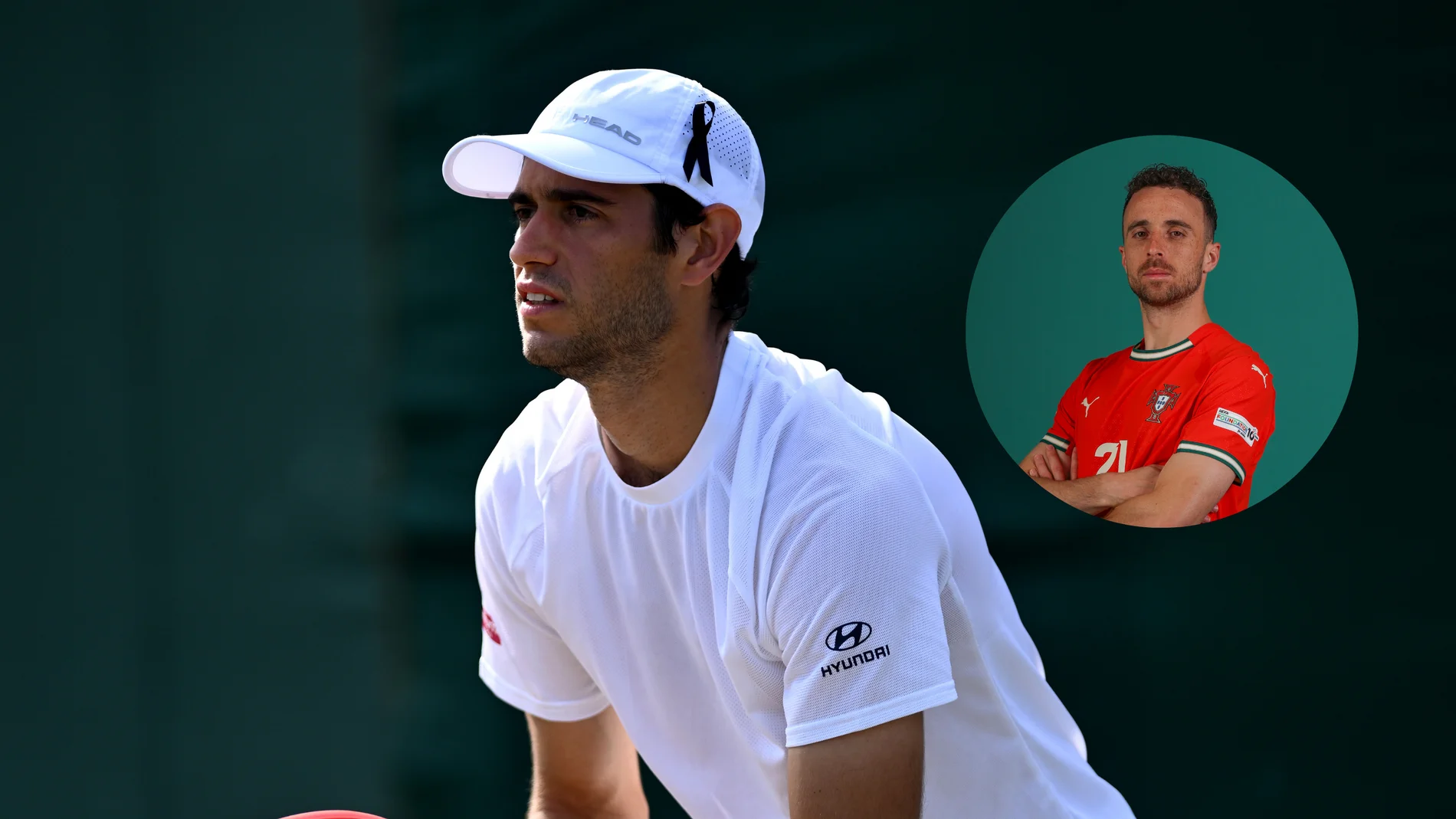 El tenista Nuno Borges en la presente edición de Wimbledon El tenista Nuno Borges en la presente edición de Wimbledon
