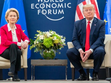 Reunión entre Von der Leyen y Trump. Archivo.