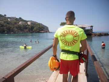 Foto de archivo de socorrista en Mallorca