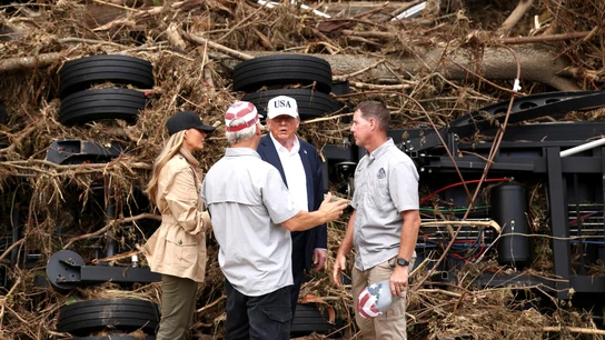 Trump de visita en Texas tras las inundaciones Trump de visita en Texas tras las inundaciones