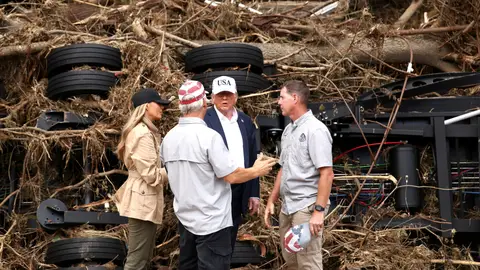 Trump de visita en Texas tras las inundaciones Trump de visita en Texas tras las inundaciones