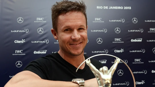 Felix Baumgartner, en los Premios Laureus de 2013 Felix Baumgartner, en los Premios Laureus de 2013