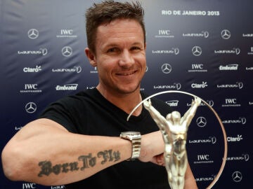 Felix Baumgartner, en los Premios Laureus de 2013
