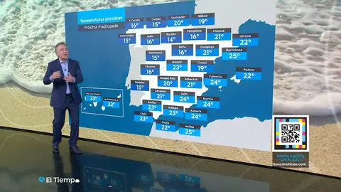 Roberto Brasero avanza una bajada de las temperaturas prácticamente en toda España Roberto Brasero avanza una bajada de las temperaturas prácticamente en toda España