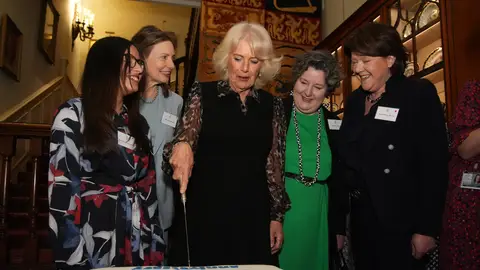 La reina Camila durante una recepción en Londres La reina Camila durante una recepción en Londres