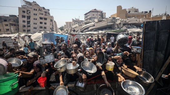 Imagen de la hambruna en Gaza. 