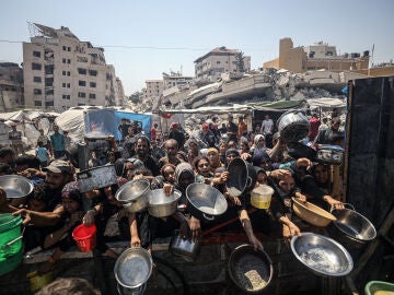Imagen de la hambruna en Gaza. 