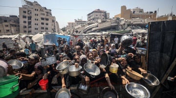 Imagen de la hambruna en Gaza. 