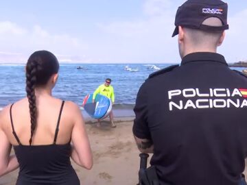 Simulacro en la Playa de Las Canteras