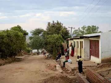 Una calle de Lilongüe, la capital de Malaui Una calle de Lilongüe, la capital de Malaui