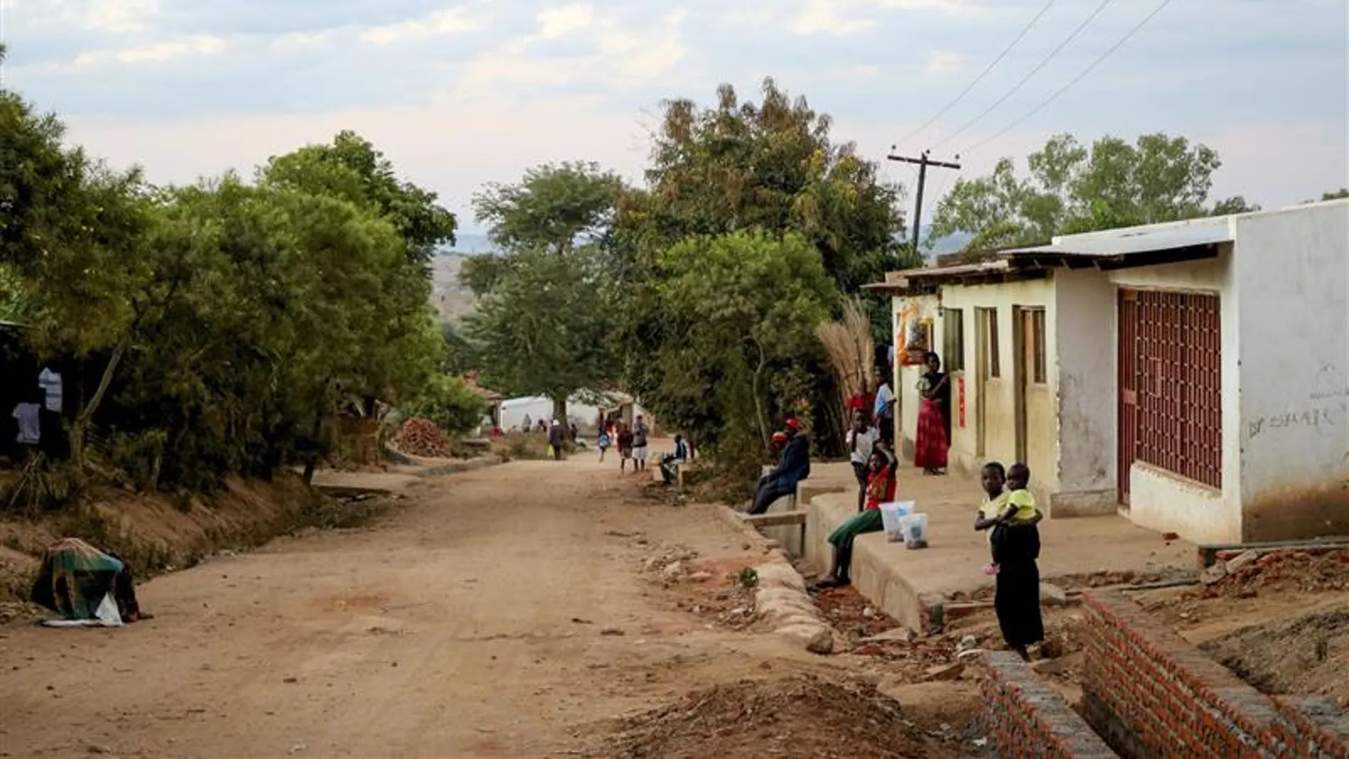 Una calle de Lilongüe, la capital de Malaui Una calle de Lilongüe, la capital de Malaui