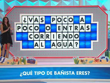 La cuestión de todos los veranos, a debate en La ruleta de la suerte: ¿eres de tirarte al agua o de probar antes? La cuestión de todos los veranos, a debate en La ruleta de la suerte: ¿eres de tirarte al agua o de probar antes?