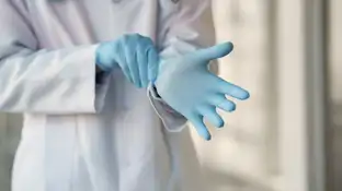 Imagen de archivo de un médico. Imagen de archivo de un médico.