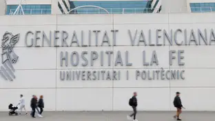 Foto de archivo del Hospital La Fe de Valencia Foto de archivo del Hospital La Fe de Valencia