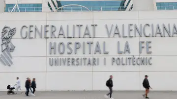 Foto de archivo del Hospital La Fe de Valencia Foto de archivo del Hospital La Fe de Valencia