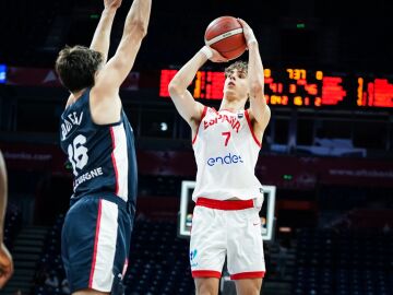 Guillermo del Pino durante el partido