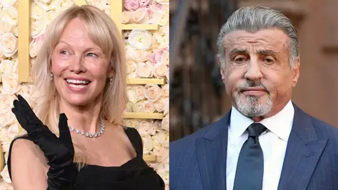 Pamela Anderson y Sylvester Stallone Pamela Anderson y Sylvester Stallone