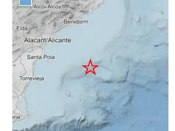Localización de uno de los seísmos registrados Localización de uno de los seísmos registrados