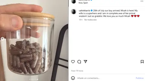 Pastillas de placenta de la mujer de Calvin Harris Pastillas de placenta de la mujer de Calvin Harris