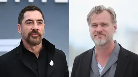 Javier Bardem y Christopher Nolan Javier Bardem y Christopher Nolan
