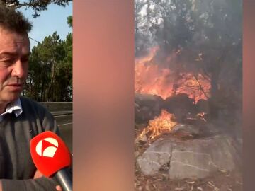 El alcalde de Ponteceso habla sobre los incendios
