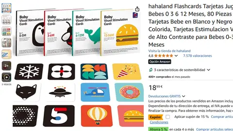 Cartas de estimulación visual de Amazon Cartas de estimulación visual de Amazon