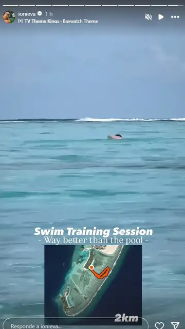 Íñigo Onieva haciendo natación Íñigo Onieva haciendo natación