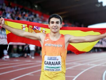 Ander Garaiar tras ganar el oro