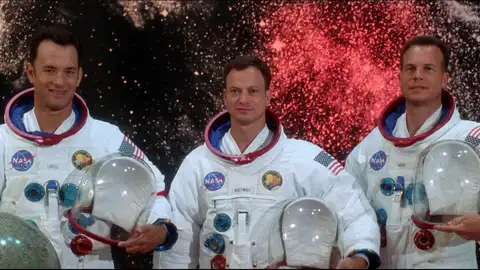 Tom Hanks, Gary Sinise y Bill Paxton en Apolo 13 Tom Hanks, Gary Sinise y Bill Paxton en Apolo 13