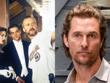 Kate Winslet, Leonardo DiCaprio y James Cameron en Titanic y Matthew McConaughey Kate Winslet, Leonardo DiCaprio y James Cameron en Titanic y Matthew McConaughey