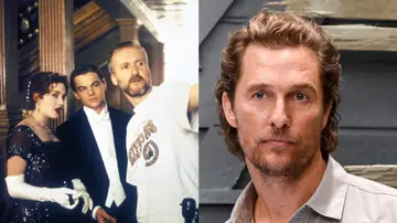 Kate Winslet, Leonardo DiCaprio y James Cameron en Titanic y Matthew McConaughey Kate Winslet, Leonardo DiCaprio y James Cameron en Titanic y Matthew McConaughey