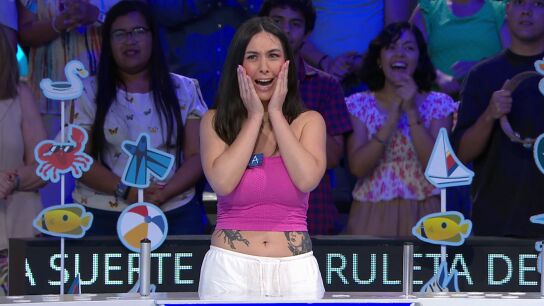 Lola se corona como finalista de La ruleta al caer en el gajo dorado con m&aacute;s de 1.000 euros