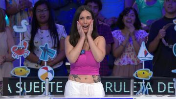 Lola se corona como finalista de La ruleta al caer en el gajo dorado con más de 1.000 euros