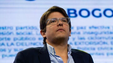 Imagen de archivo de Miguel Uribe durante un mitin 