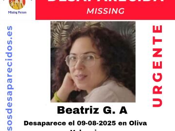 Cartel de la búsqueda de Bea 