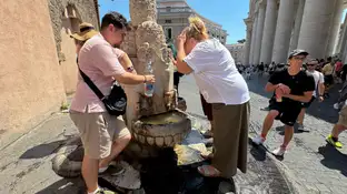 Altas temperaturas en Italia Altas temperaturas en Italia