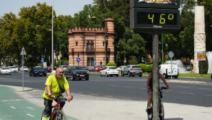 Ola de calor en Sevilla, Espa&ntilde;a 