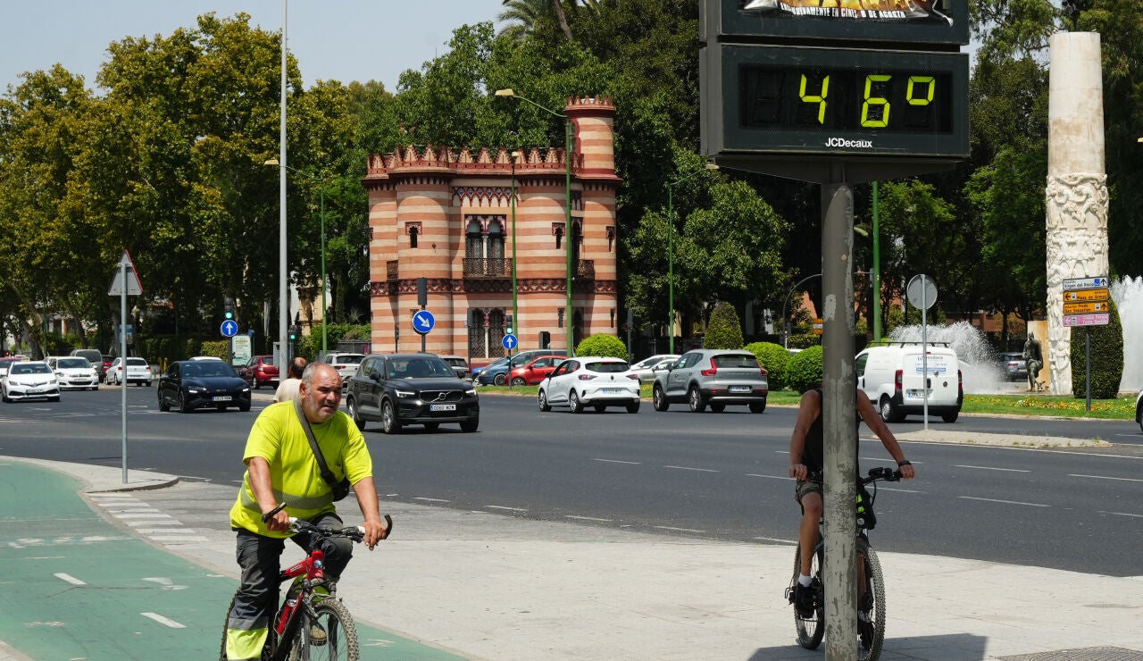 Ola de calor en Sevilla, Espa&ntilde;a 