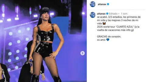 Aitana con un look de látex de Adidas Aitana con un look de látex de Adidas