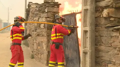 Bomberos en Abejera, Zamora Bomberos en Abejera, Zamora