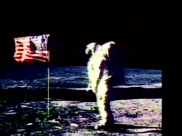 Neil Armstrong en la Luna