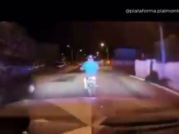 Persecución a motorista en Huelva