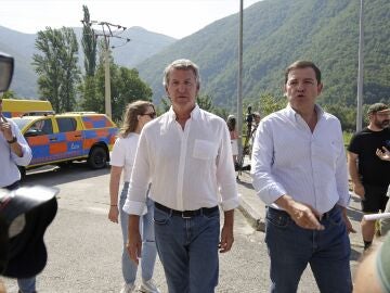 Alberto Núñez Feijóo junto al presidente de Castilla y León, Alfonso Fernández Mañueco