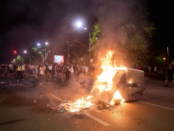 Protestas en Serbia. 
