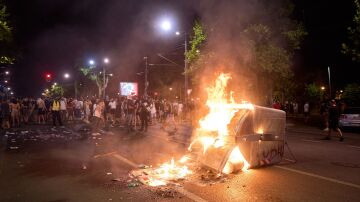 Protestas en Serbia. 