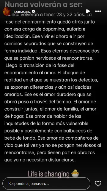 La reflexión de Joana Sanz La reflexión de Joana Sanz