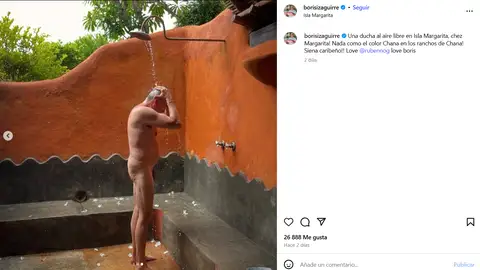 Boris Izaguirre durante sus vacaciones en Venezuela Boris Izaguirre durante sus vacaciones en Venezuela