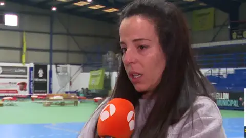 Vecinos realojados en el pabellón de Guardo Vecinos realojados en el pabellón de Guardo