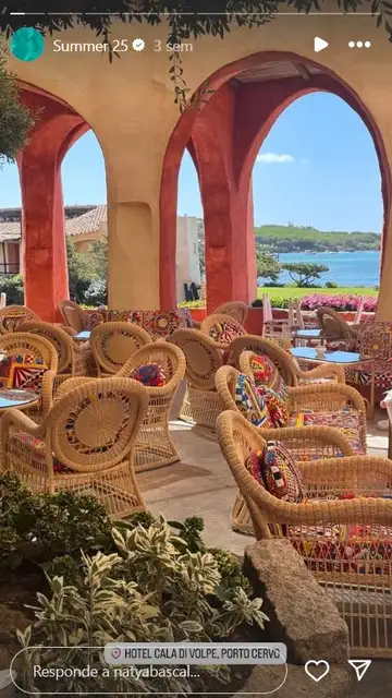 Vistas del hotel de Cerdeña en el que ha estado Naty Abascal Vistas del hotel de Cerdeña en el que ha estado Naty Abascal